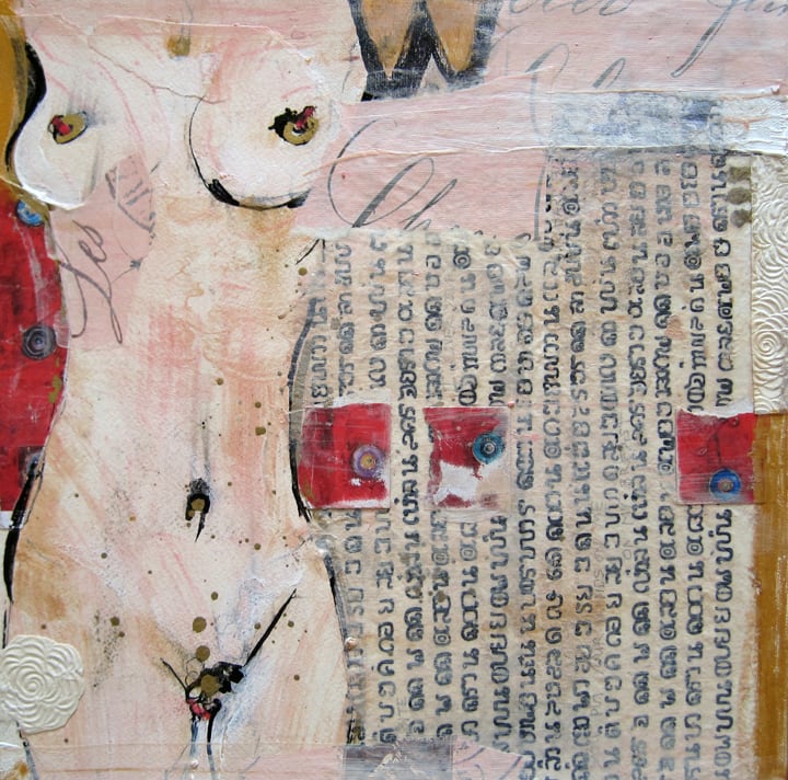 What You Do, mixed media on canvas by Kellie Day, 12" x 12", ©2012