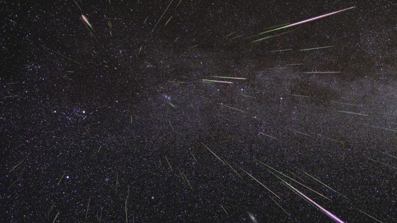 Perseids Meteor Shower, photo courtesy of NASA