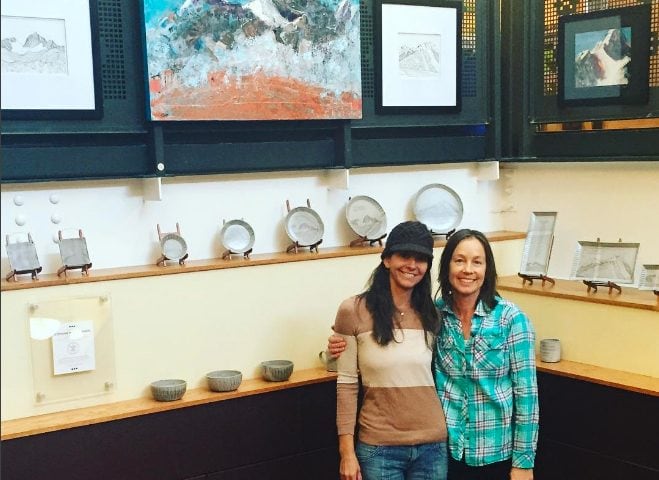 Deidre and I hung our collaborative mountain show in Telluride yesterday