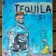 Tequila, mixed media on canvas, 14" x 18", ©Kellie Day, Available
