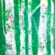 spray paint aspen tree painting by kellie Day