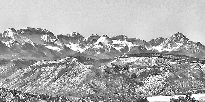 The San Juan mountains of ridgway colorado