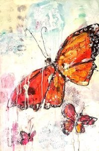 Dazzle, 24" x 36", mixed media on canvas ©Kellie Day