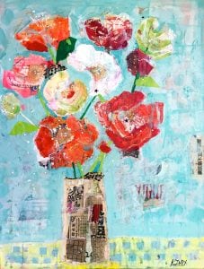 Jersey Queen, 18" x 24", mixed media on canvas, ©Kellie Day, available