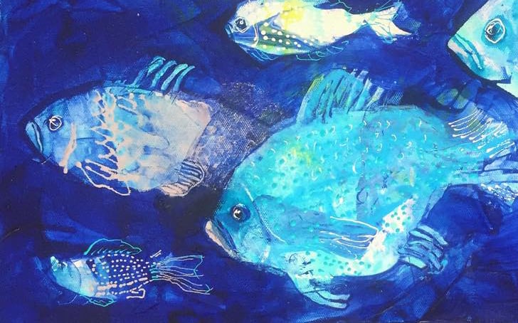 Detail of Fish in Blue ©Kellie Day