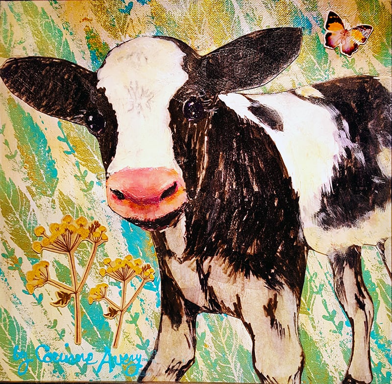 Corinne Avery cow art