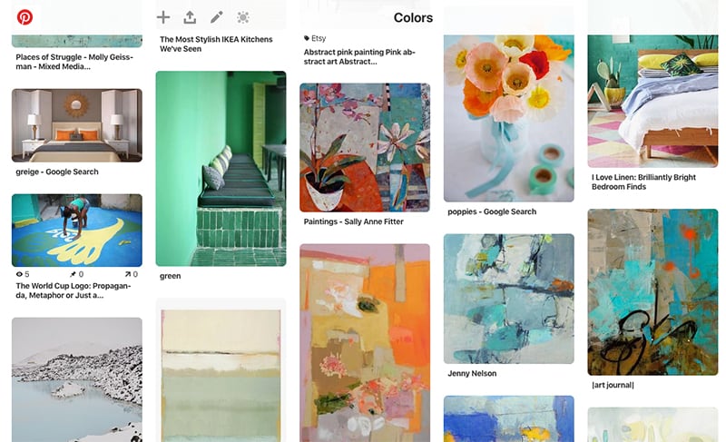 pinterest board of inspiring color ideas by kellie day