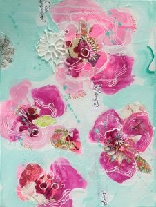 Euphoria, mixed media painting by Kellie Day