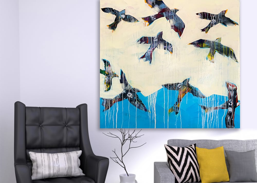 Ravens Rising over mountains ©Kellie DAy