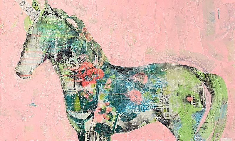Believe - Unicorn painting © Kellie Day