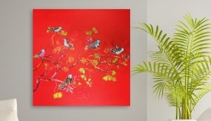 Bird-Party painting-©-Kellie-Day2