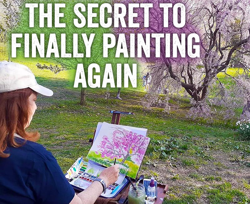 the secret to finally painting again