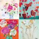 painting flowers with mixed media by kellie day