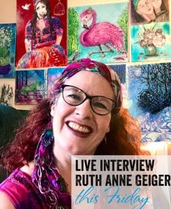 From frustration with Art to making a WALL full of paintings – interview with Artist Ruth Ann Geiger