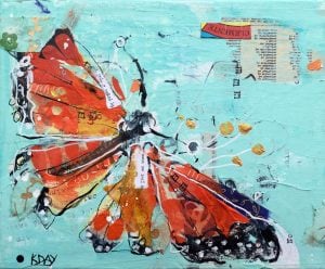 Butterfly Transformation painting class with Kellie Day