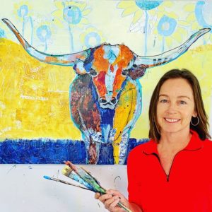Texas-Longhorn painting-by-Kellie-Day-800