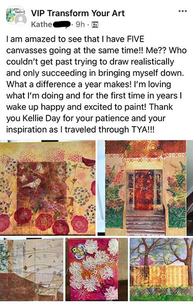 kathe praise for kellie day art program