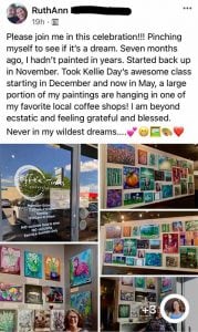 Ruth Anne review of kellie day art program