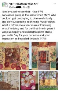 Kathe praise for kellie day art program