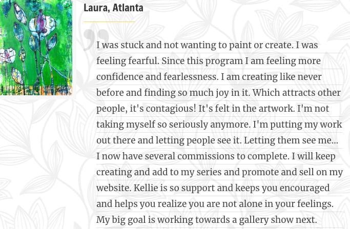 Laura review of Kellie Day art program