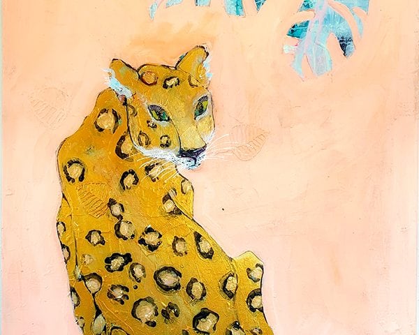 leopard painting by kellie day