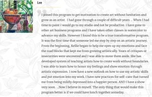Lee--student-review-of-Kellie-Day-art-Program