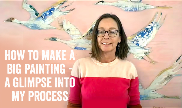 How to make a big painting - a glimpse into my process