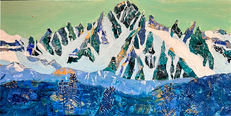 Mt. Sneffels Emerald, original 36" x 18" painting