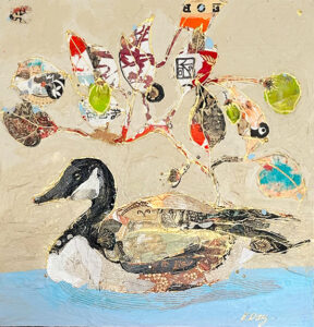 Duck Duck GOOSE, a Canadian Goose Painting with a twist, by Kellie Day