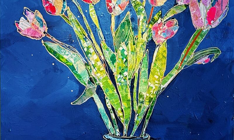 Forever Tulips painting by Kellie Day