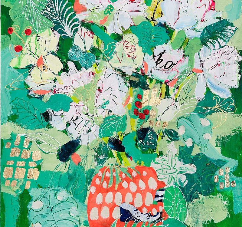 Summer Garden Vase- by Kellie Day