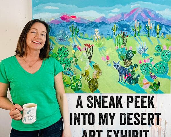 a sneak peak into my desert art exhibit with kellie day