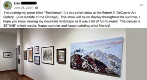 erin big painting in gallery
