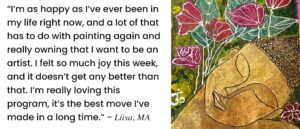 liisa review of kellie day art mentoring program