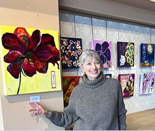 Maureen-art-opening-after-kellie-day-art-mentoring-program