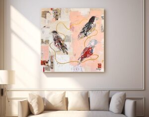 Becoming - raven painting by Kellie Day