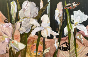 student painting from kellie day art mentoring program