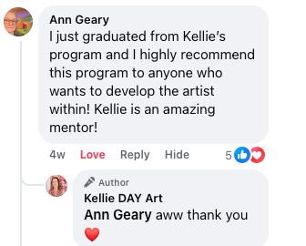 anne review of kellie day art mentoring program