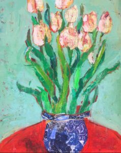 Eternal Tulips ©Kellie Day, mixed media on canvas,