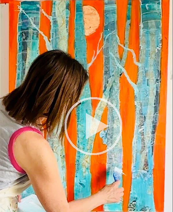 kellie day painting wildfires in colorado