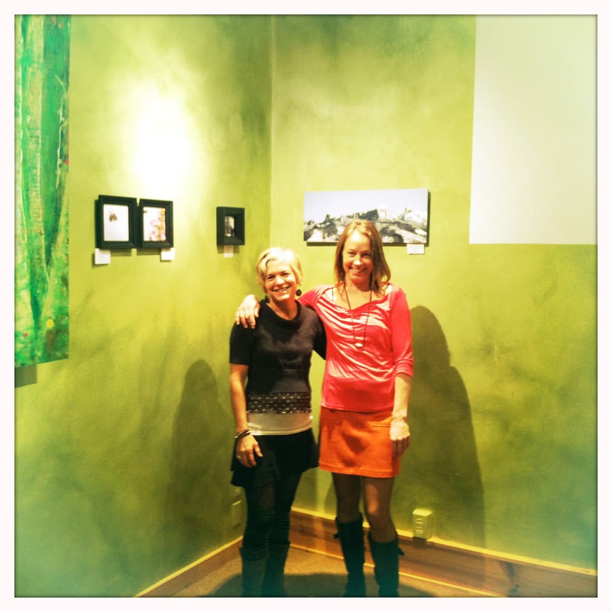 Shauna Tewksbury and myself at our Holiday art evening