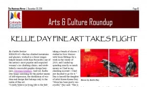 Montrose Mirror Article on Kellie Day Art, December 2011