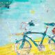 Letting Go, vintage bicycle painting©Kellie Day