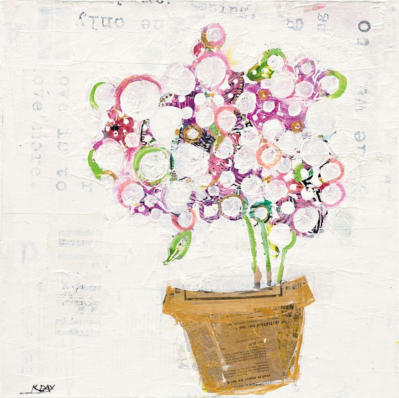 The Sweetness, 24" x 24", mixed media on canvas, ©Kellie Day
